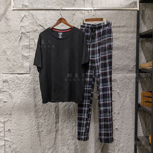 Bộ Đồ Ngủ Nam Garment Man Mùa Hè 2024 Áo Thun Nam Tay Ngắn Cổ Tròn Mặc Nhà Thoải Mái Thoáng Khí Quần Áo Mặc Ở Nhà