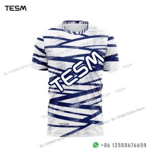 TESM Parent-Child Sports T-Shirts Summer Breathable Short-Sleeved Men Sublimation Printed Jerseys Couple T-Shirts Party Tops