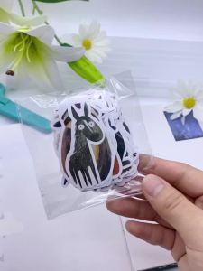 50PCS Cute Strange Watercolor Animals Stickers DIY Laptop Phone Luggage Cup Waterproof Graffiti Bicycle Car Cartoon Decals