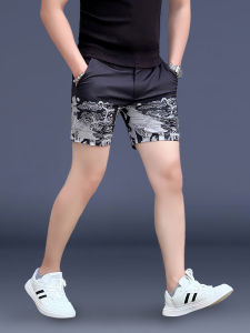 Quần Short in Họa Tiết Mùa Hè Mỏng Co Giãn Cao Quần Dài Đến Giữa Bắp Chân Cho Nam Quần Dài Thường Ngày Mùa Hè