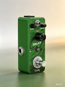 CLEFLY LEF-314 Analog Delay Guitar Pedal True Bypass Vintage Chuyển Mạch Hiệu Ứng Xanh Kết Nối Âm Thanh 1/4 Inch Trọng Lượng 300G