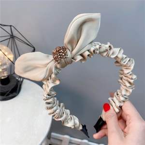 Headband Zarara Bando Korea Bandana Lebar Pita Berlian Rhinestone Mewah by Velmorra