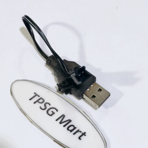 Cáp sạc Pin Li - ion 3.7V đầu cắm SM 2 Pin / Dây sạc USB ra SM cho Pin Li - ion 3.7V có Led đỏ báo