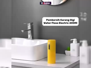 Rokeet Pembersih Karang Gigi Water Floss Electric Oral 280Ml Pembersih Gigi Penyesuaian Mode Pembilasan Tiga Kecepatan Rechargeabe