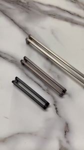 Black Cabinet Handles Solid Drawer Knobs Kitchen Zinc Alloy Cupboard Door Pulls Furniture Handle Cabinet Hardware