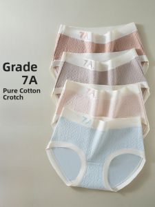 MiiOW | Pure Cotton Antibacterial Womens Underwear Comfortable Bare Sensation Triangle Shorts No Trace Long Velvet Cotton Youth Winter