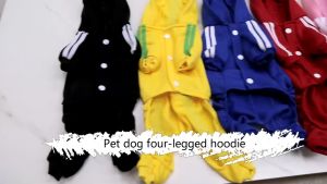 Áo thể thao liền quần cho Chó Mèo bằng vải nỉ Adidog (mẫu mới) - Love Pets Shop