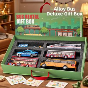 Alloy School Bus Toy Car