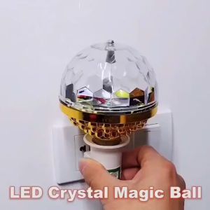 Bohlam Lampu Disco Magic Ball RGB Lampu LED RGB E27 7WARNA DISKO