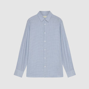 ICICLE | Full Cotton Color-woven Flat Collar Long Sleeve Shirt