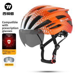 West Biking | Color-changing Windshield Integral Helmet for Cycling
