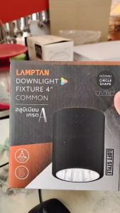 โคมกระป๋องดาวไลท์ติดลอย EL -04001 4 นิ้ว ทรงกลม สีดำ ลายเพชร ยี่ห้อ EVE (CSO 112)