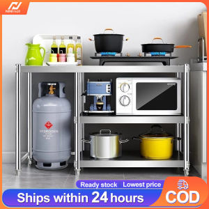 Stainless Steel Gas Stove Rack Gas Rack Cooking Table Kitchen Table Rak Dapur Gas Rak Memasak Besi rak dapur rak memasak 不锈钢煤气架