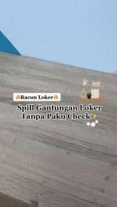 Gantungan Laci Lemari Pakaian Dapur Kapstok Baju Hook Serbaguna Besi Tanpa Paku Bor