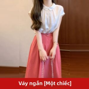 Karrar betsey | Bộ Đầm Phong Cách Hàn Quốc Màu Hồng Pháp