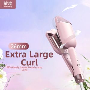 Negative Ion Egg Roll Hair Curling Iron 36mm Wave Cake Roll Hair Styling Tool Fast Heating Constant Temperature Home Travel Use
