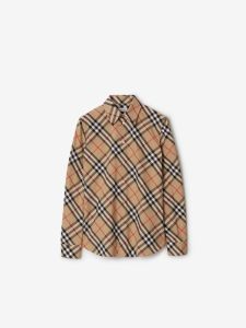 Burberry | Slim Fit Check Cotton Long Sleeve Shirt