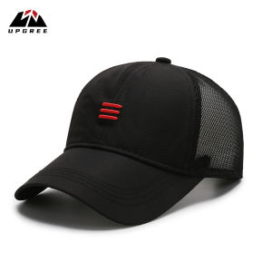 UPGREE Baseball Cap Men’s Summer Baseball Cap Outdoor Ultra-thin Sun Hat Half Mesh Splicing Breathable Baseball Cap Quick Dry Baseball Cap Fashion Sun Protection Hat Adjustable Hat Outdoor Sports Workout