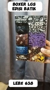 Celana Boxer Pria LGS BATIK Lebx 638 Isi 3Pcs