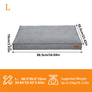M-XXL Dog Bed Orthopedic Pet Bed Removable Cover Pet Crate Bed Waterproof Lining