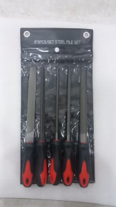 Dụng cụ mài kim loại - Bộ dũa mài KIM LOẠI 5PC cán đỏ đen và cán vàng đen _200mm ( mầu ngẫu nhiên)