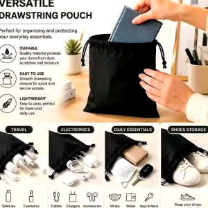 Waterproof Oxford Cloth Drawstring Storage Bag | Travel Organizer for Clothes Shoes & Accessories