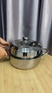 Panci Kukus Streamer ORANGE Stainless Steel Diameter 37cm - Anti Bocor dan Anti Lengket, Kapasitas Besar dengan Alas Pengukus Berkualitas, Cocok untuk Semua Jenis Kompor