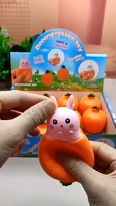 Thỏ trốn Cà Rốt Squishy Chuột trốn Phô Mai - Đồ chơi bóp bóp hot trend đồ chơi bóp hình Thỏ Chuột giúp xua tan mệt mỏi MasterKids