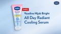 Vaseline Hijab Bright Cooling Body Serum 180ml - Perawatan Tubuh All Day Radiant Long Lasting Fragrance. 