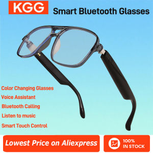 2025 Smart Glasses GS10 Men Women Color Change Glasses BT Call Voice Assistant Remote Camera Music Playback Smart Touch Control