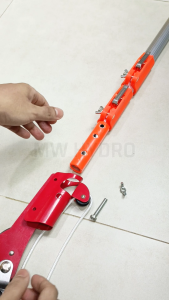 Telescopic Pole Aluminium Alloy Snap-On Clip Lock Coated End | Tongkat Teleskopik Aluminium dengan Pengunci Klip