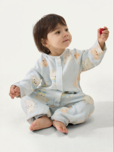 Q21 | All-Season Silk Gauze Baby Sleep Sack Long Sleeve Split Leg