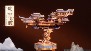 Tonecheer Wind Voyager 3D Wooden Puzzle DIY Music Box Sound Mechanical Transmission Model