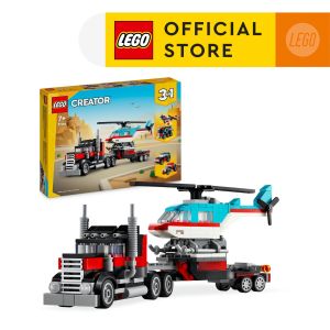 LEGO Creator 3 in 1 31146 Flatbed Truck with Helicopter (270 Pieces)