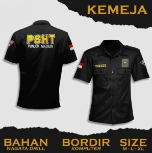 Kemeja PSHT Bordir motif Punjer Madiun