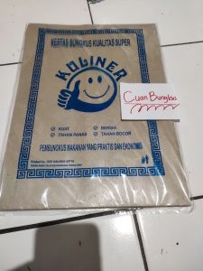 Kertas Nasi Coklat Ukuran 27x36 isi 40 Lembar / Bungkus Nasi Warteg Murah