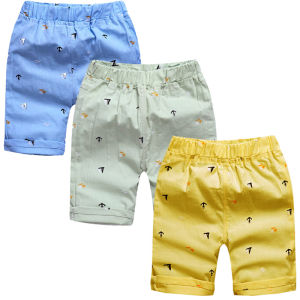 Quần Short Vải Lanh Cotton Mùa Hè Cho Bé Trai Quần Năm Mảnh Mỏng Quần Dài Vừa Phải Phong Cách Hàn Quốc Quần Trẻ Em Mới 2025