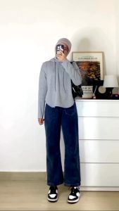 ZANI SWEATER HOODIE / KOREAN LONGSLEEVE / ANZANI.ID