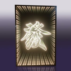 Net Callistemon Rigidus Mirror Neon Light Box Luminous Abyss Word Tunnel Soft Film Ultra-Thin Feature Wall Led Bar Ins Flexible