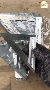 Thước ê ke thước tam giác inox 150mm 200mm BOGO-SHIN TG4 TG5 thước góc tam giác đo đạc