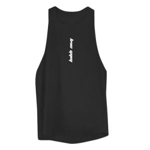 Summer New American Loose Fitness Sports Vest Mens Large Size Training Running Sleeveless Tank Top Casual Trendy round Neck Sweatback