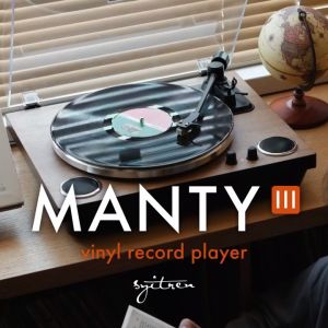 SYITREN MANTY III All-In-One Vinyl Record Player HiFi Bluetooth 5.0 33/45RPM RCA/AUX Output high Definition Sound