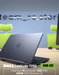 DELL LATITUDE E7250 LAPTOP INTEL CORE i5 PROCESSOR 8GB RAM 256GB SSD  WEBCAM 12.5 INCH SCREEN AND MORE....