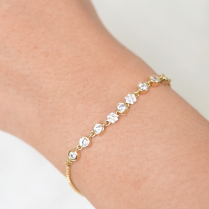 Mikana Gold Plated Nanami Slider Bracelet for women accessories bracelets birthday gift for friend