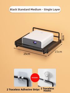 Wall Mounting No-drill Projector Bracket Shelf