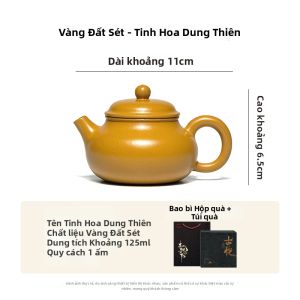 GUYUETANG | Bình Trà Tím Đất Sét Handmade Mini
