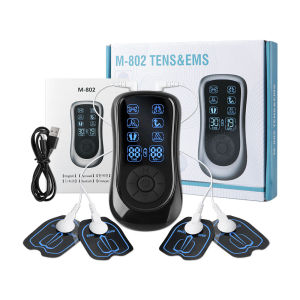 Salorie 19 Levels Electronic Tens Stimulator EMS Acupuncture Muscle Stimulation Neck Back Foot Hand Leg Electronic Acupuncture Relaxing Massage Tool