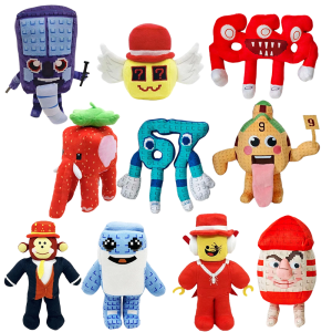 2026 Steal A Brainrot Game Plush Funny No. 9 No. 67 Plush Tongue Spitting Handheld Number 9 Stuffed Digital Doll Toy Soft Gift