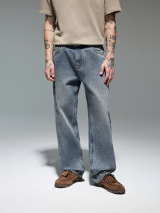CHINISM | Retro Straight Vintage Distressed Men Jeans