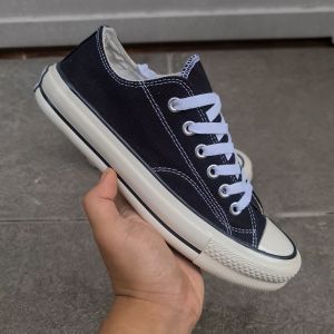 Obral Sepatu Sneakers Converse 70s Low Black White Sol Glossy Import Quality 36-43